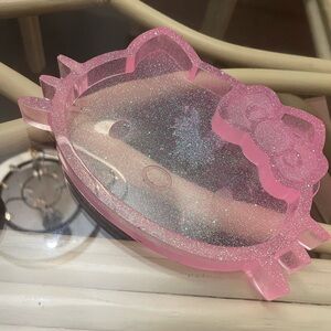 Pink Glitter Hello Kitty Tray
